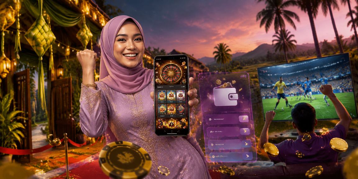 Aplikasi kasino latoto dengan suasana Hari Raya Malaysia yang meriah